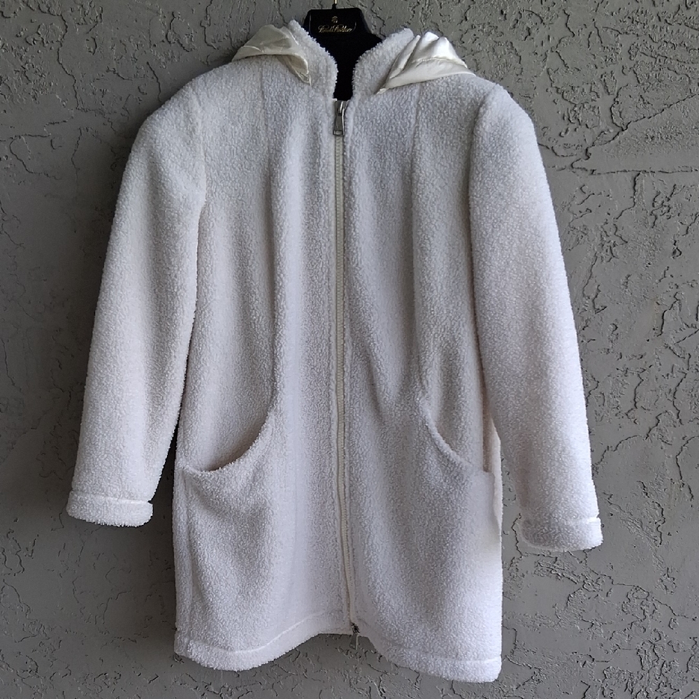 Dennis Basso White Kids Puffer Jacket